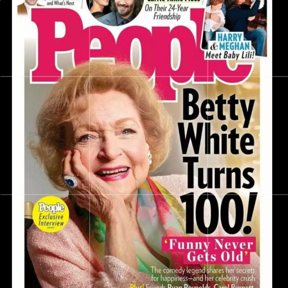 BETTY WHITE - People Magazine - January 2022 - BRAND NEW